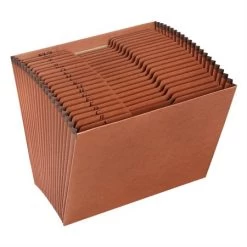 Classeur Expansible En Fibre Rouge -Leitz Boutique 220111 B