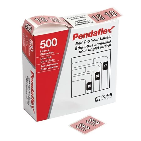 Étiquettes De Classement Annuel Pour Onglet Latéral 4 Étiquettes De Classement Annuel Pour Onglet Latéral – Image 2