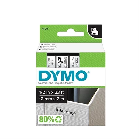 Cartouches D1 Pour étiqueteuses Dymo® 3 Cartouches D1 Pour étiqueteuses Dymo®