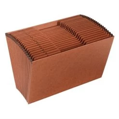 Classeur Expansible En Fibre Rouge -Leitz Boutique 4614 B