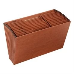 Classeur Expansible En Fibre Rouge