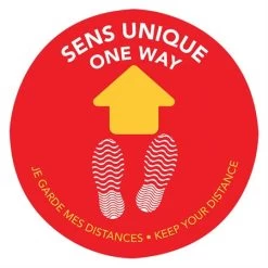 Pastilles De Sol Autocollantes Pour Sens Unique