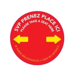 Pastilles De Sol Autocollantes Pour Salle D'attente