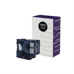 Dymo 1926208 Alternative Ruban D1 Noir / Blanc 12 Mm